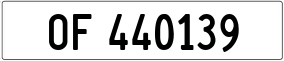 Trailer License Plate